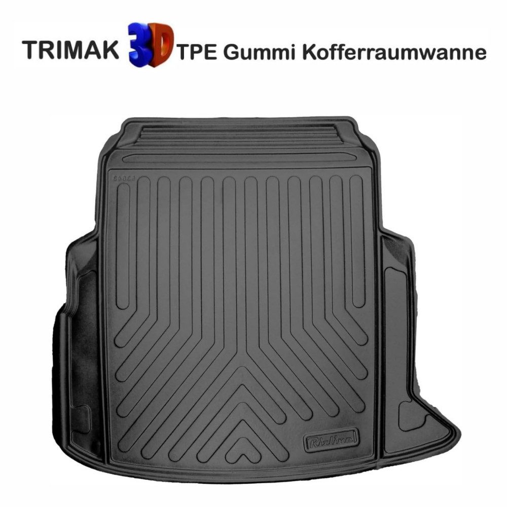 Trimak Passform-Fußmatten Oder Kofferraumwanne Oder Set für Mercedes E Klasse, Mercedes E Klasse W214 Limousune ab 2023 Kofferraummatte TPE