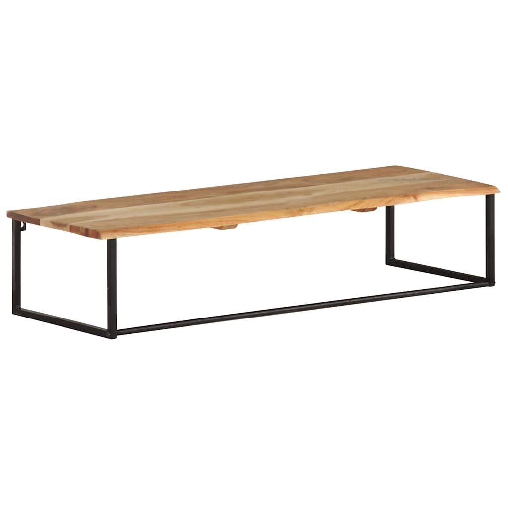 vidaXL Garderobenständer Garderobe mit Naturkante 100x35x22 cm Massivholz