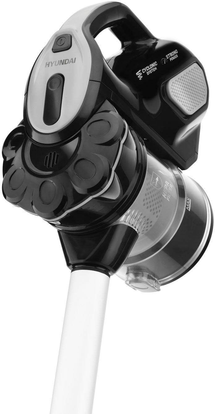 Hyundai Hand-und Stielstaubsauger HYUVC800, 600 W, beutellos, HEPA-Filter, 0,5L Staubvolumen, Teleskoprohr