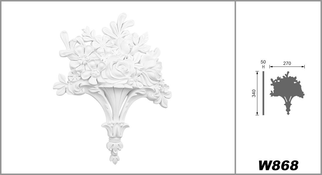 Grand Decor Wanddekoobjekt W868 (Ornament aus günstig online kaufen