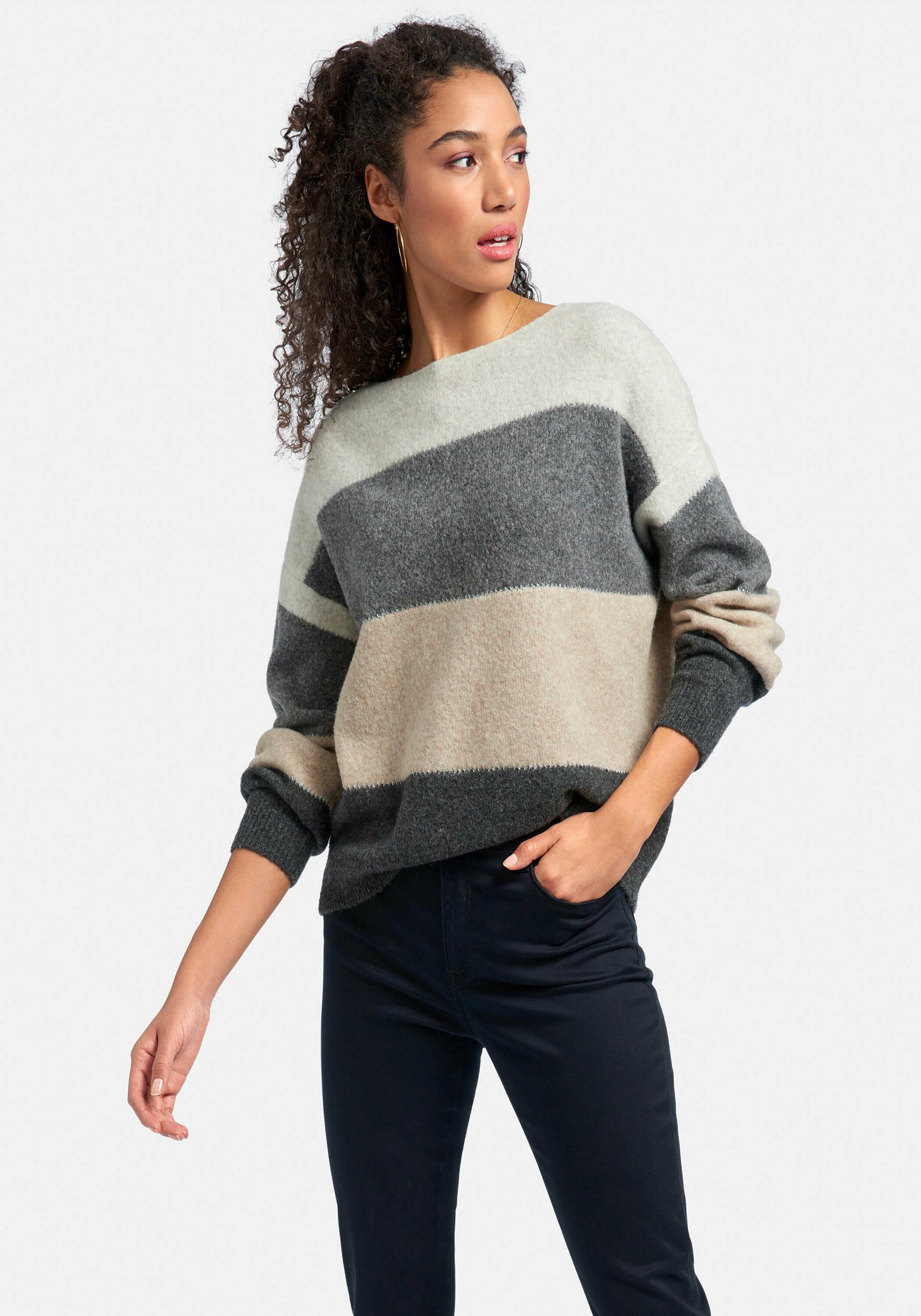 Peter Hahn Strickpullover wool . beige/multicolor