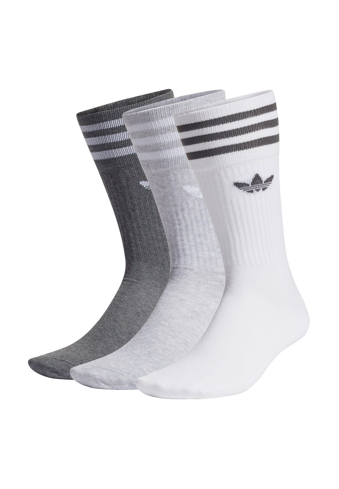 adidas Originals Freizeitsocken Adidas Originals Socken SOLID CREW H62021  Mehrfarbig Grau Weiss