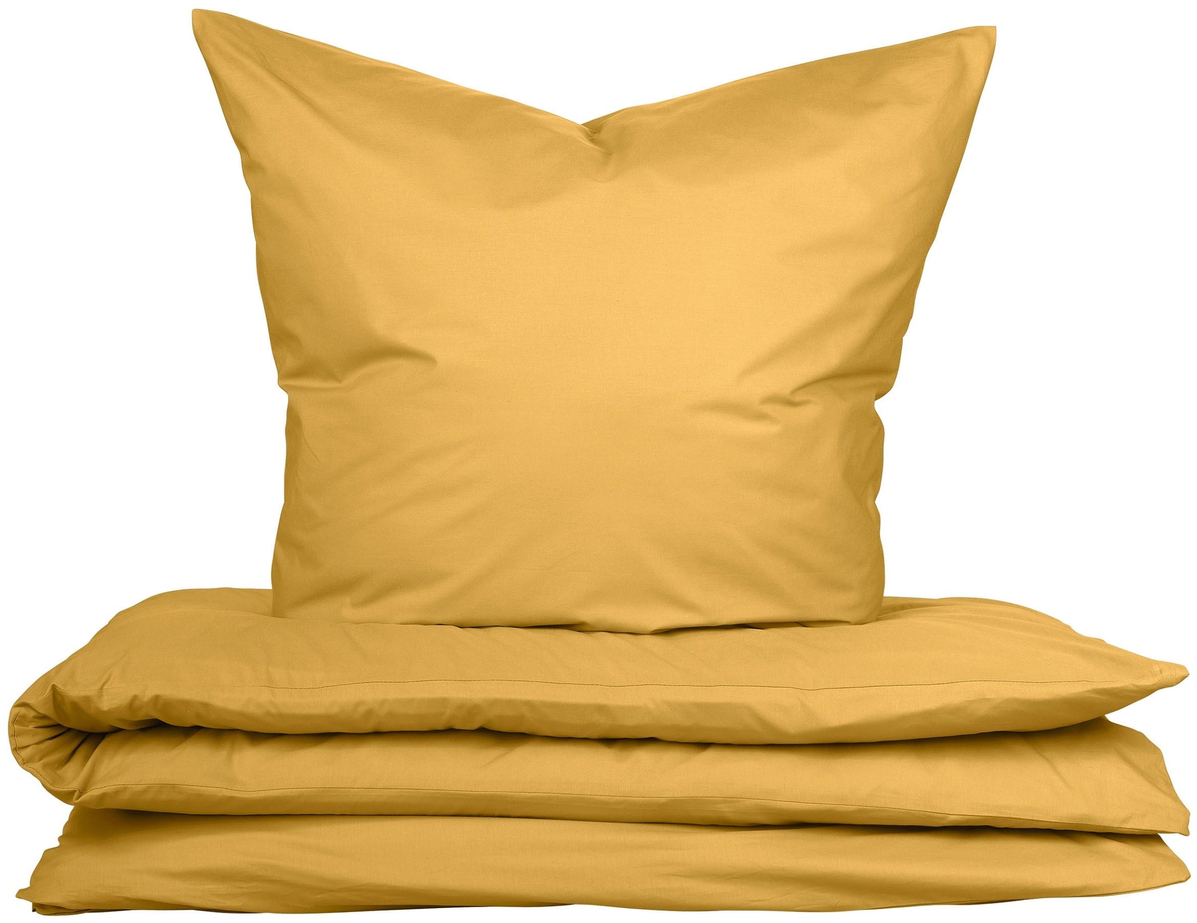 uncover by SCHIESSER Bettwäsche Soho aus weicher Baumwolle in gedeckten Uni-Farben, Renforcé, 2 teilig, Made in Green
