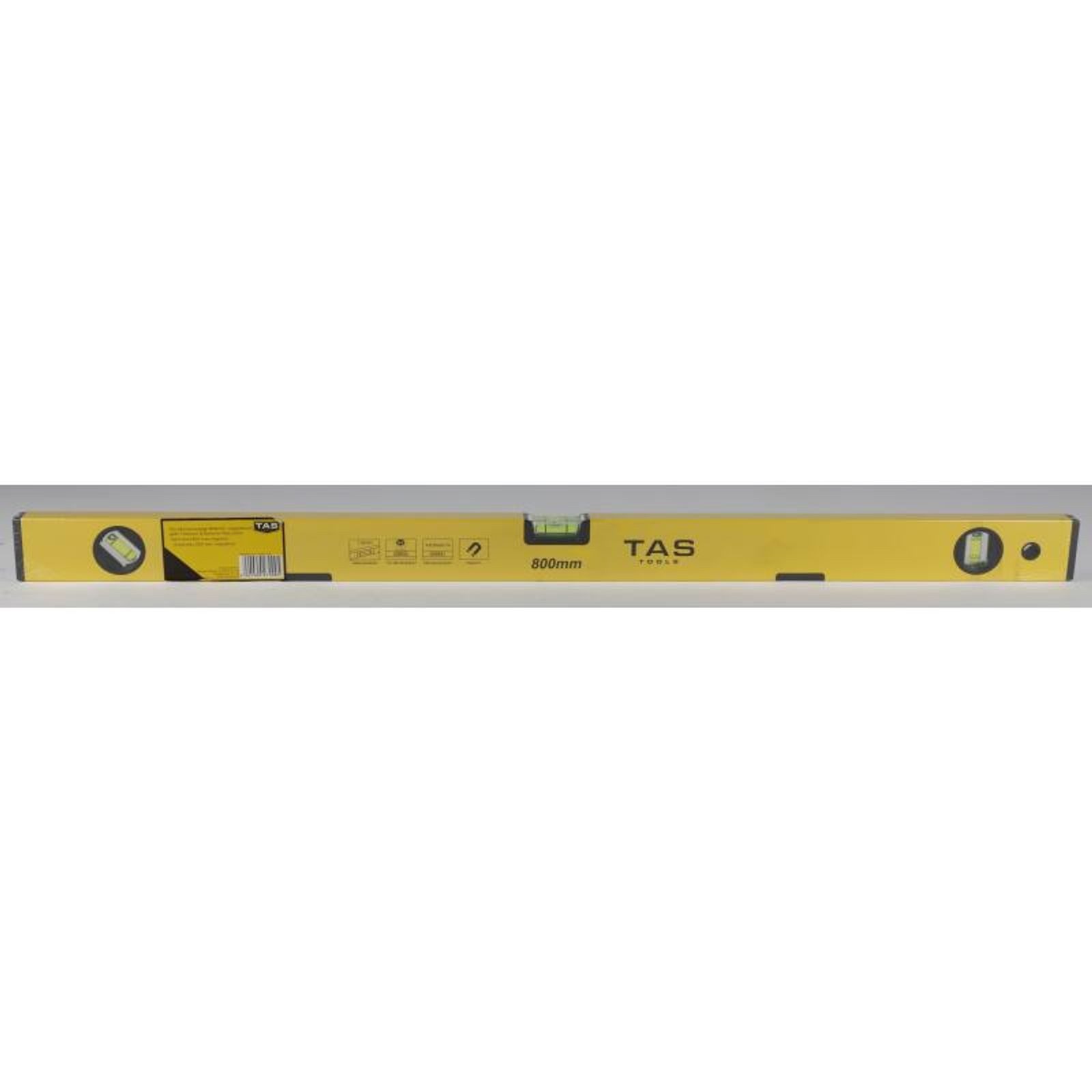 BURI Wasserwaage Alu-Wasserwaage 800mm magnetisch Aluminium 80cm 0,8m 410g