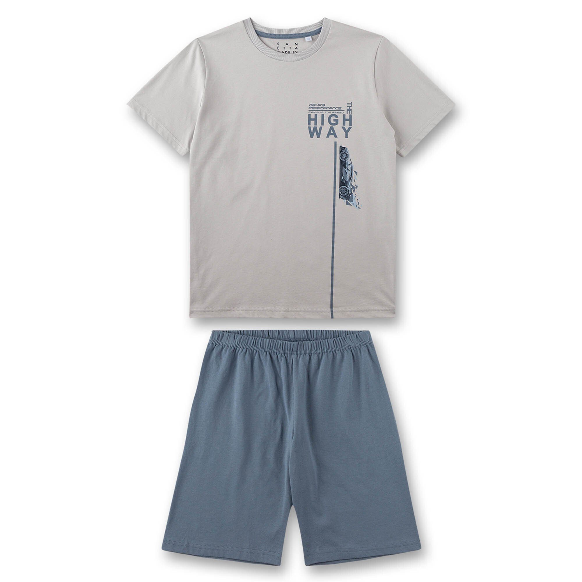 Sanetta Pyjama Jungen Schlafanzug Set 2-tlg. - kurz, Shorty, Sanetta  Schlafanzug für Jungen