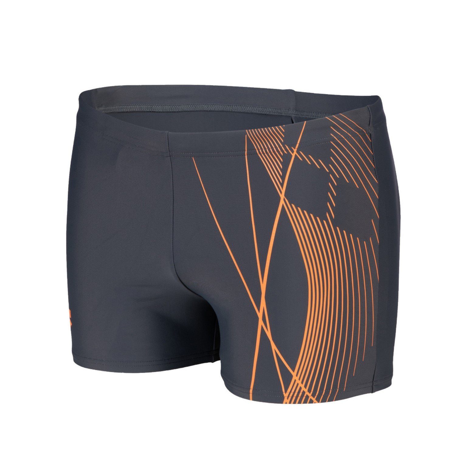 Badehose Swim & Shorts Branch Grau Badeshorts Arena chlorresistent schnelltrocknend