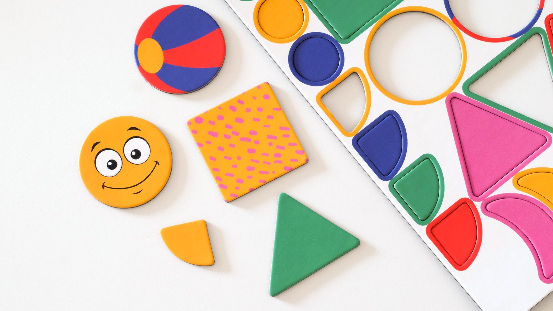 ALLboards Magnet ALLboards Bildungs-Set; Magnete, Formen für Kinder – 48 Elemente