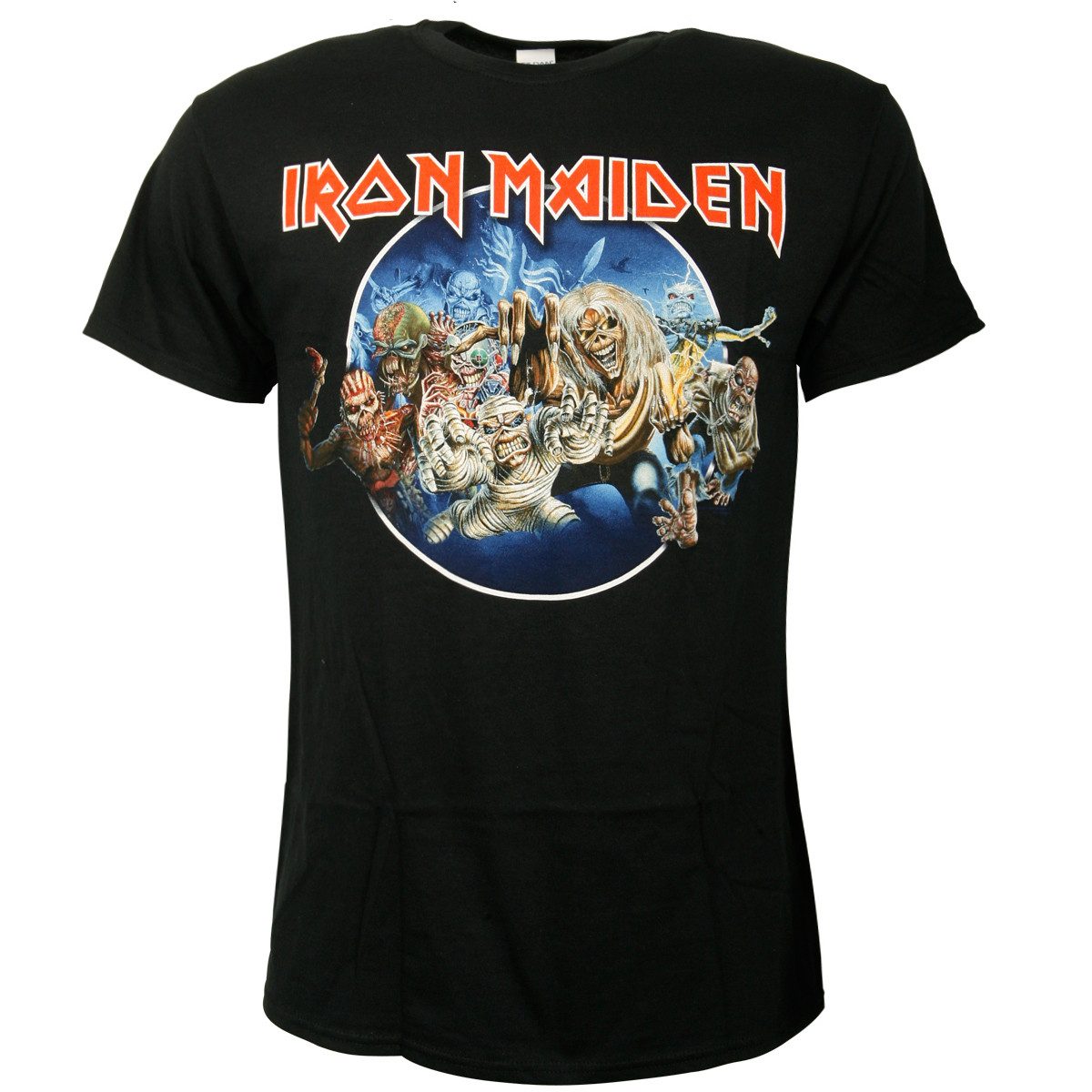 T-Shirt Ufficiale Iron Maiden 'Wasted Years Circle' - Colore Nero (Uomo/Donna)