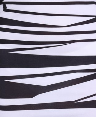 Sarcia.eu Midikleid John Zack Schwarz-weißes Midikleid „Zebra“ XL