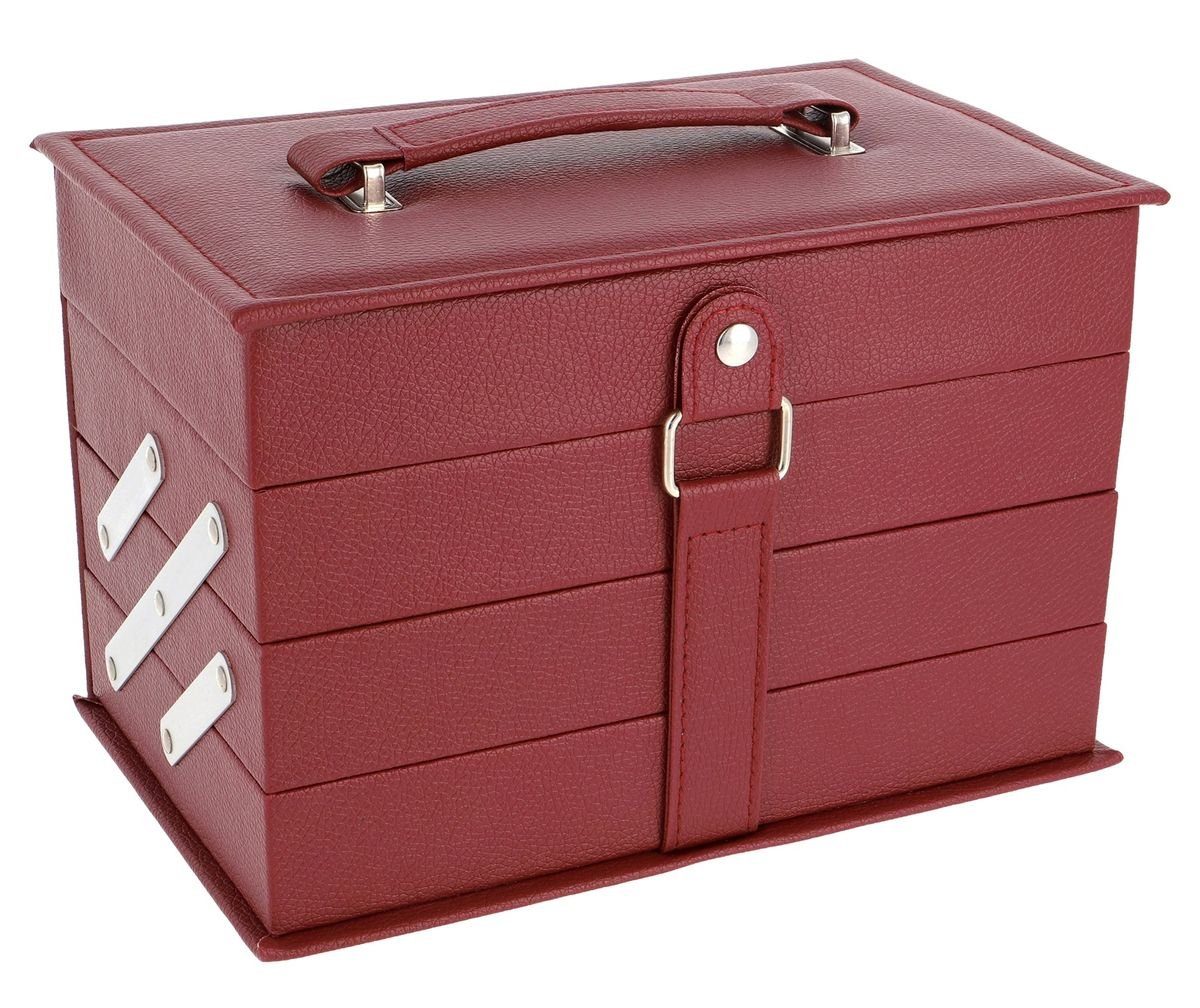 ZMILE Kosmetik-Koffer 61 Leder-Optik COSMETICS Exclusives red Schminkkoffer wine Beautycase teiliges