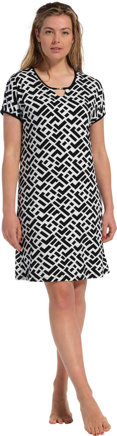 Pastunette Strandkleid Damen Kleid mit kurzem Arm (1-tlg) Modisches Design