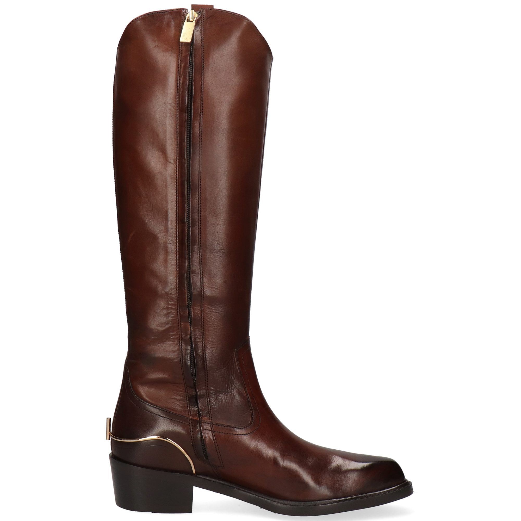 Melvin & Hamilton Rylee 6 Leder-Western Boots für Damen Stiefel Kubanischer Absatz, Echtes Leder, Vegetabile Gerbung