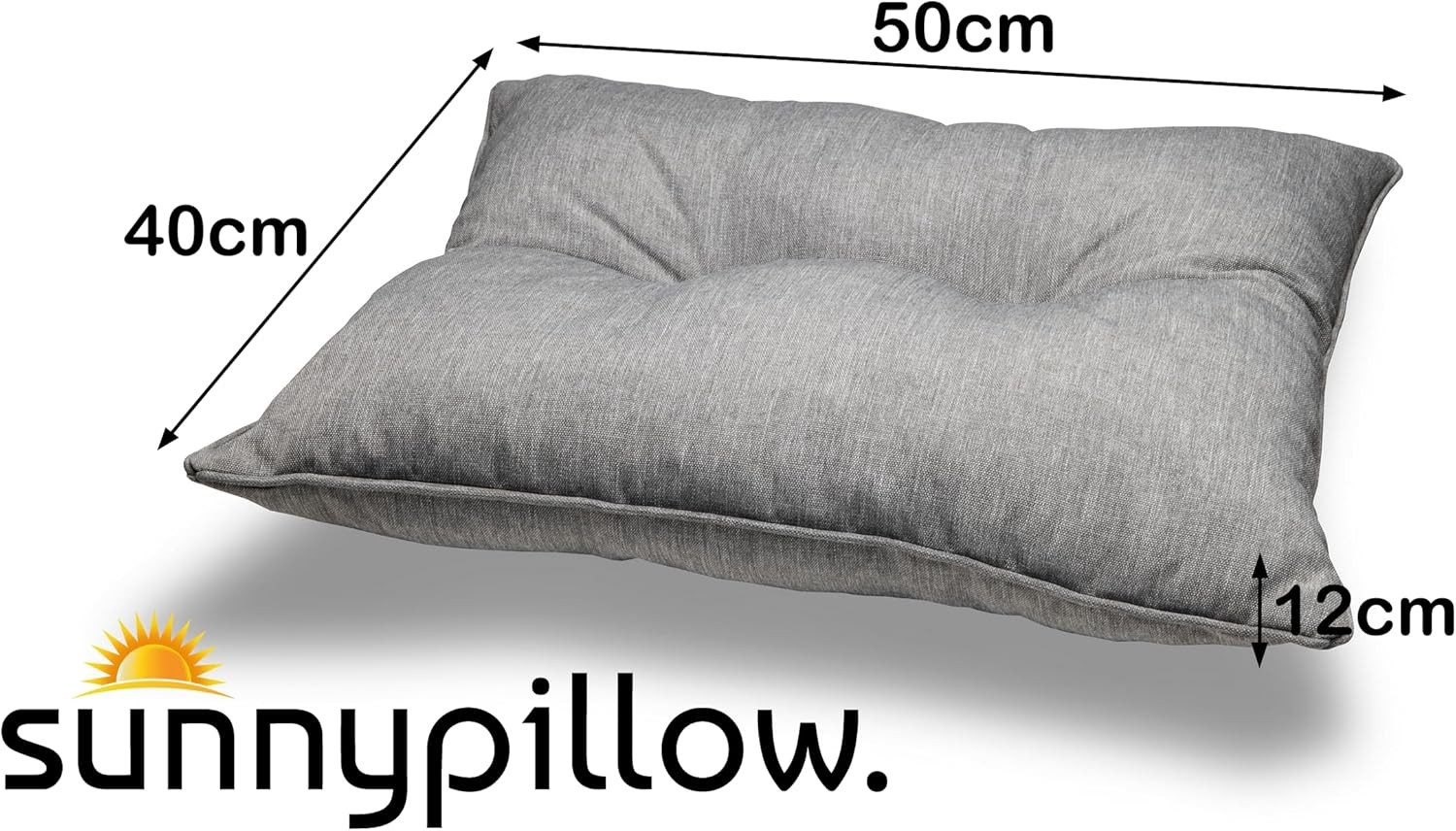 sunnypillow Stuhlkissen Gartenkissen für Gartenmöbel Rattanmöbel, Outdoor / Indoor