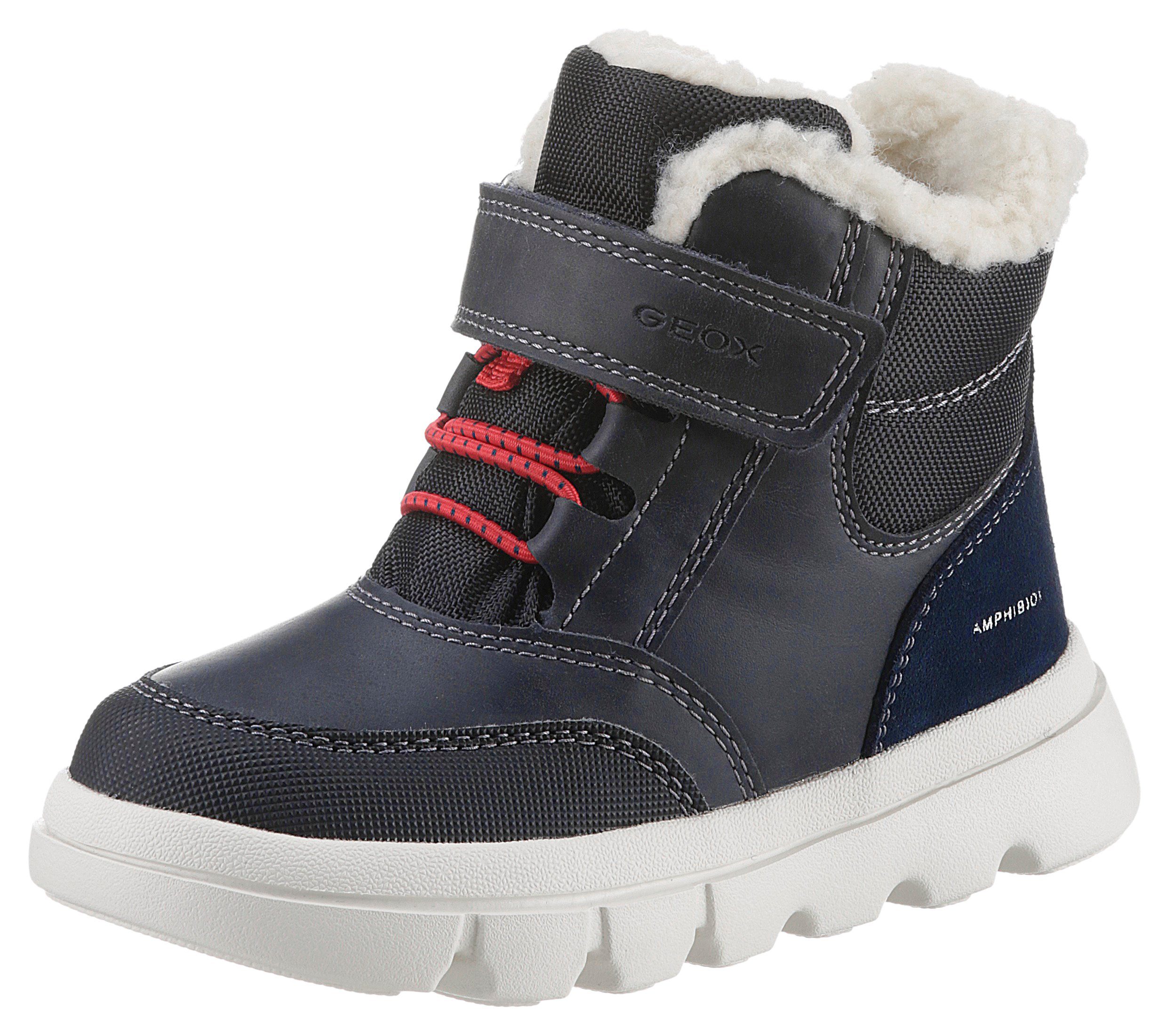 Lauflernschuh Geox Amphibiox TEX-Membrane B B BOY navy-rot ABX Mit WILLABOOM