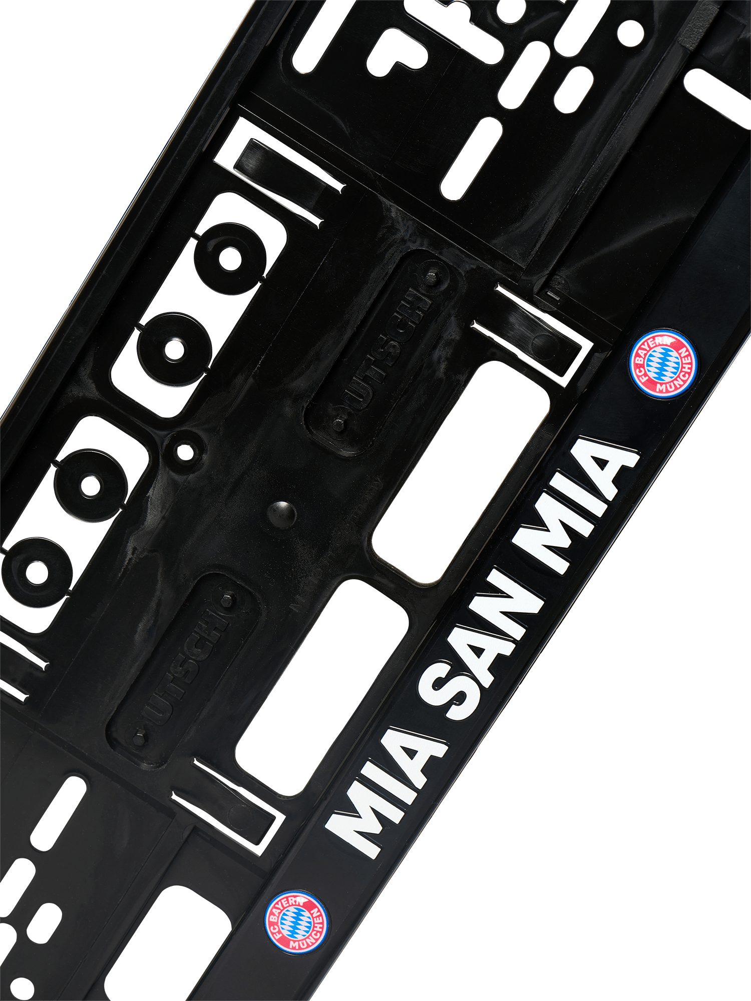 FC Bayern München Kennzeichenhalter FC Bayern München Kennzeichenhalter 3D 2er-Set (Schwarz/Rot)