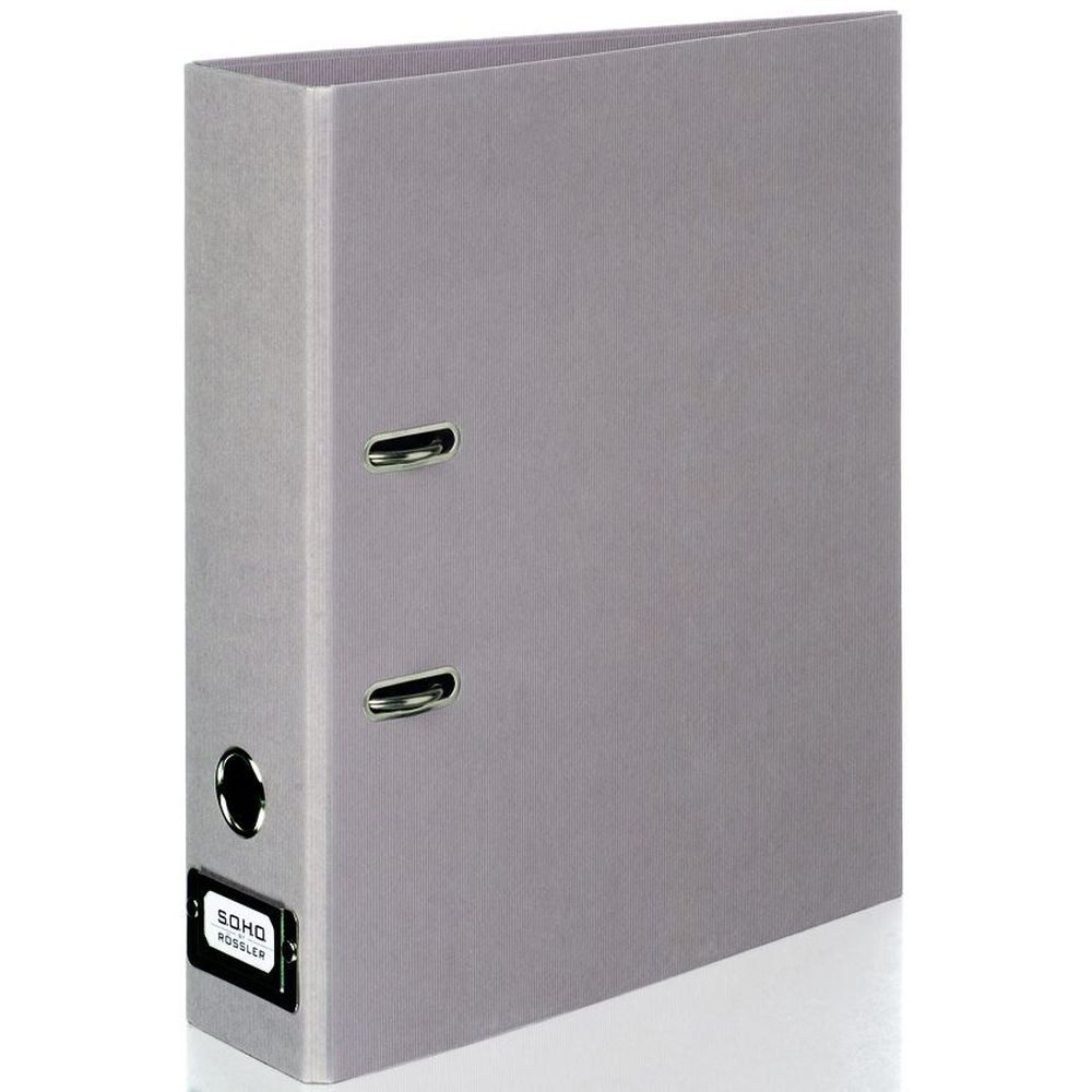 Rössler RÖSSLER Ordner mit Rückenschild taupe 85mm