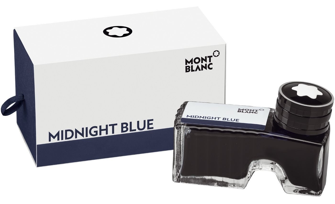 MONTBLANC Montblanc® 109204 Tinte - 60 ml Glasflacon, midnight blue Tintenpatrone