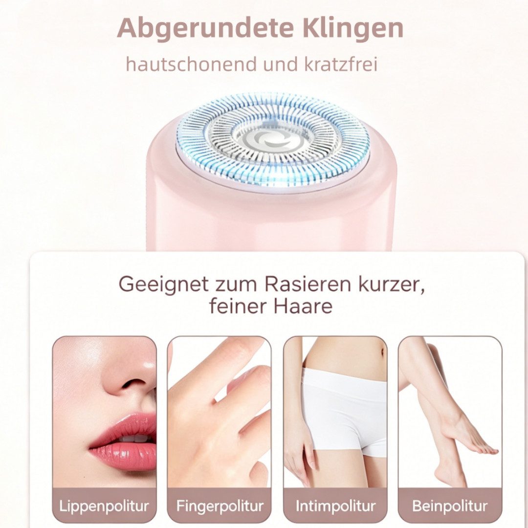 inschimmer Gesichtsepilierer 2-in-1 USB Augenbrauenrasierer Gesichtshaarentferner Epilierer Damen – Bild 2 von 5