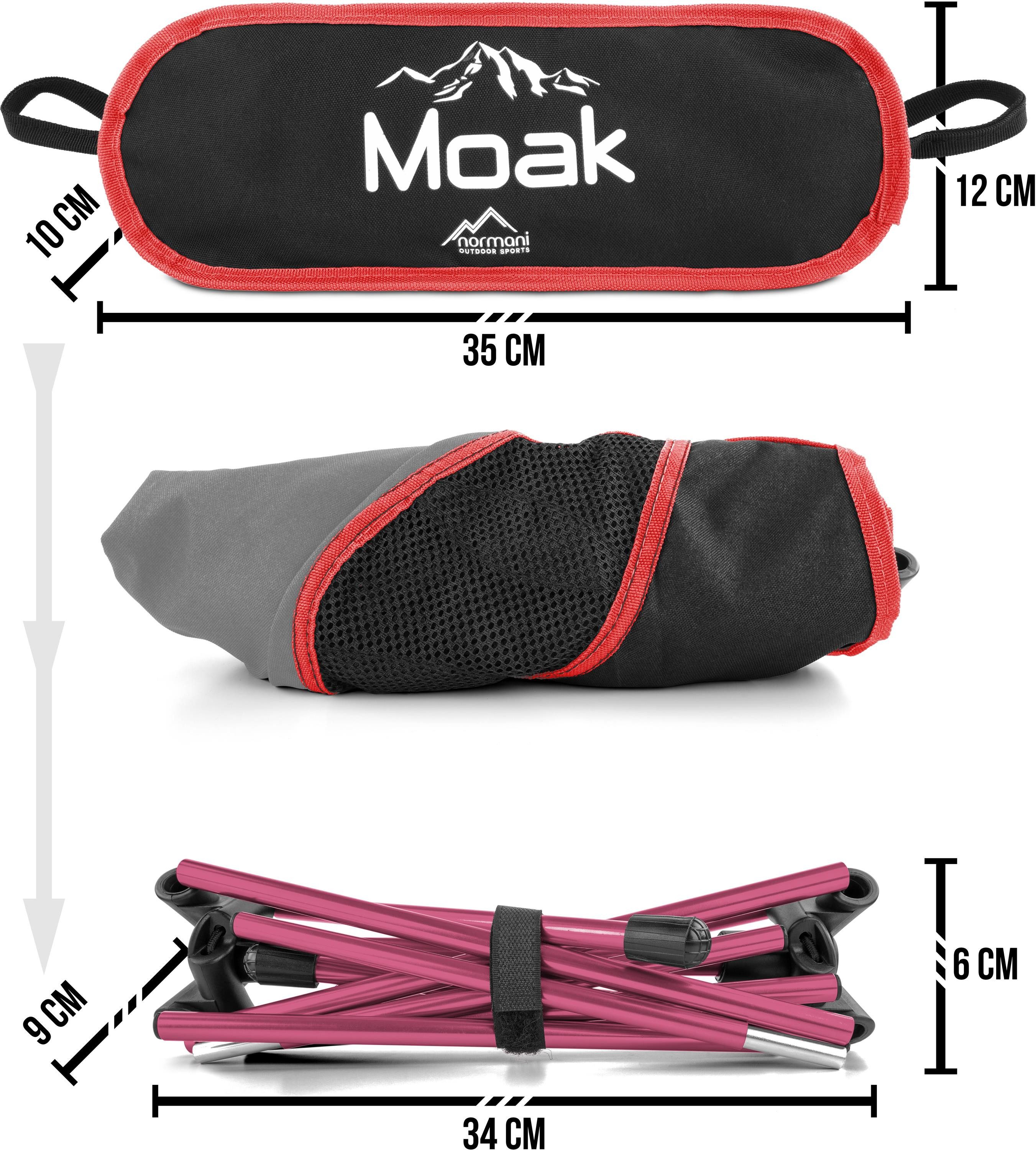 normani Campingstuhl Ultraleichter Campingstuhl Moak, Campingstuhl Angelstuhl - Gartenstuhl bis zu 135 kg – Bild 5 von 5