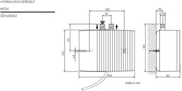 AEG Haustechnik Klein-Durchlauferhitzer MTH 350 f. Handwaschbecken, 3,5 kW, m. Stecker, hydraulisch, untertisch, mit Armatur