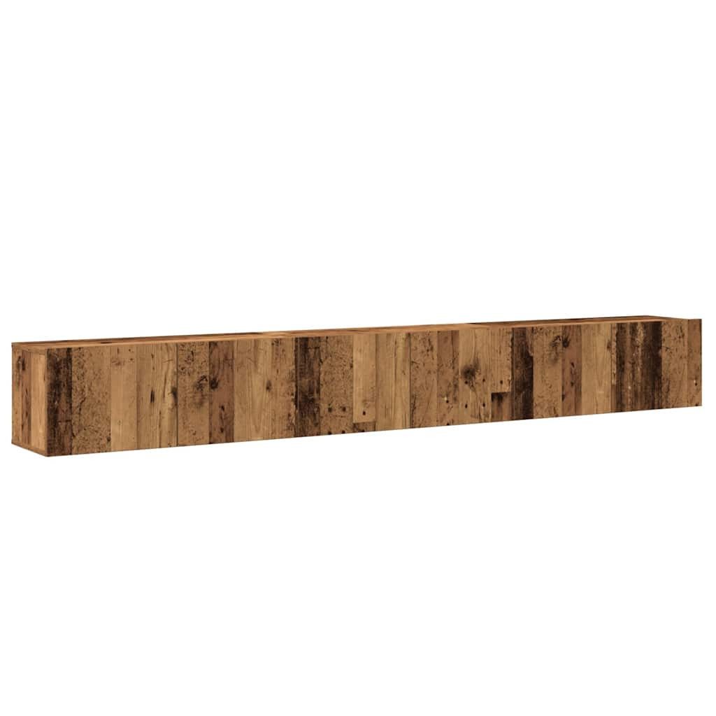 vidaXL TV-Schrank 3-tlg. TV-Schrank-Set Wandmontage Altholz-Optik günstig online kaufen