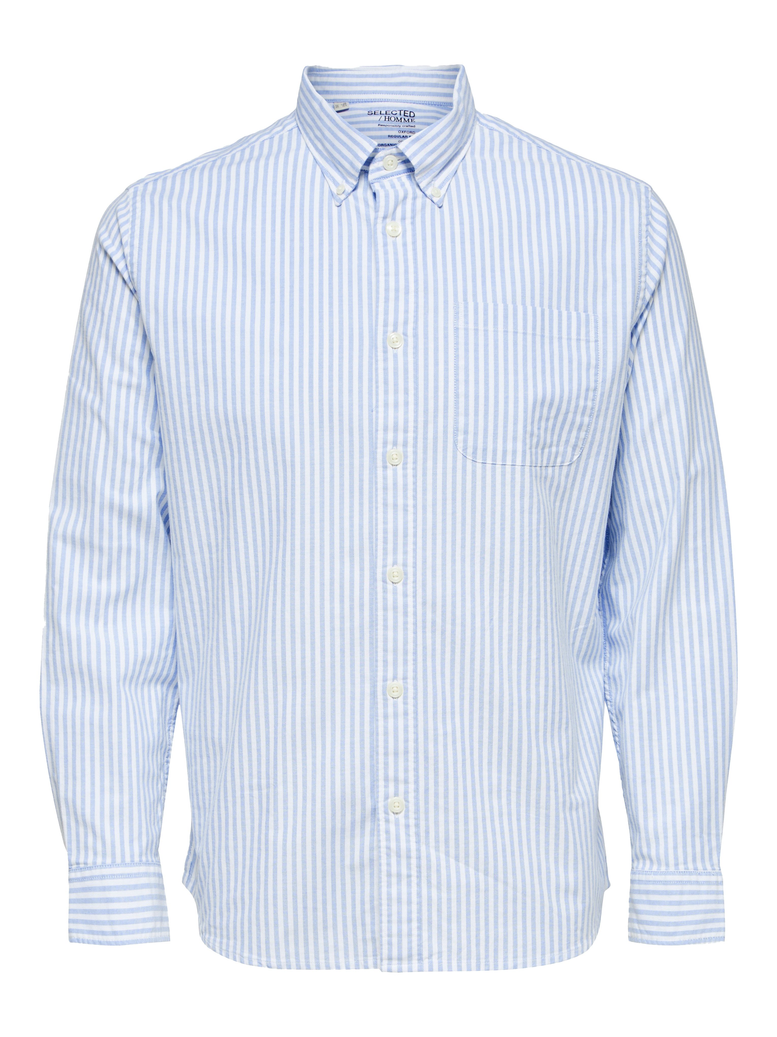 Selected Langarmhemd SLHREGRICK-OX SHIRT LS NOOS Baumwolle, regular fit