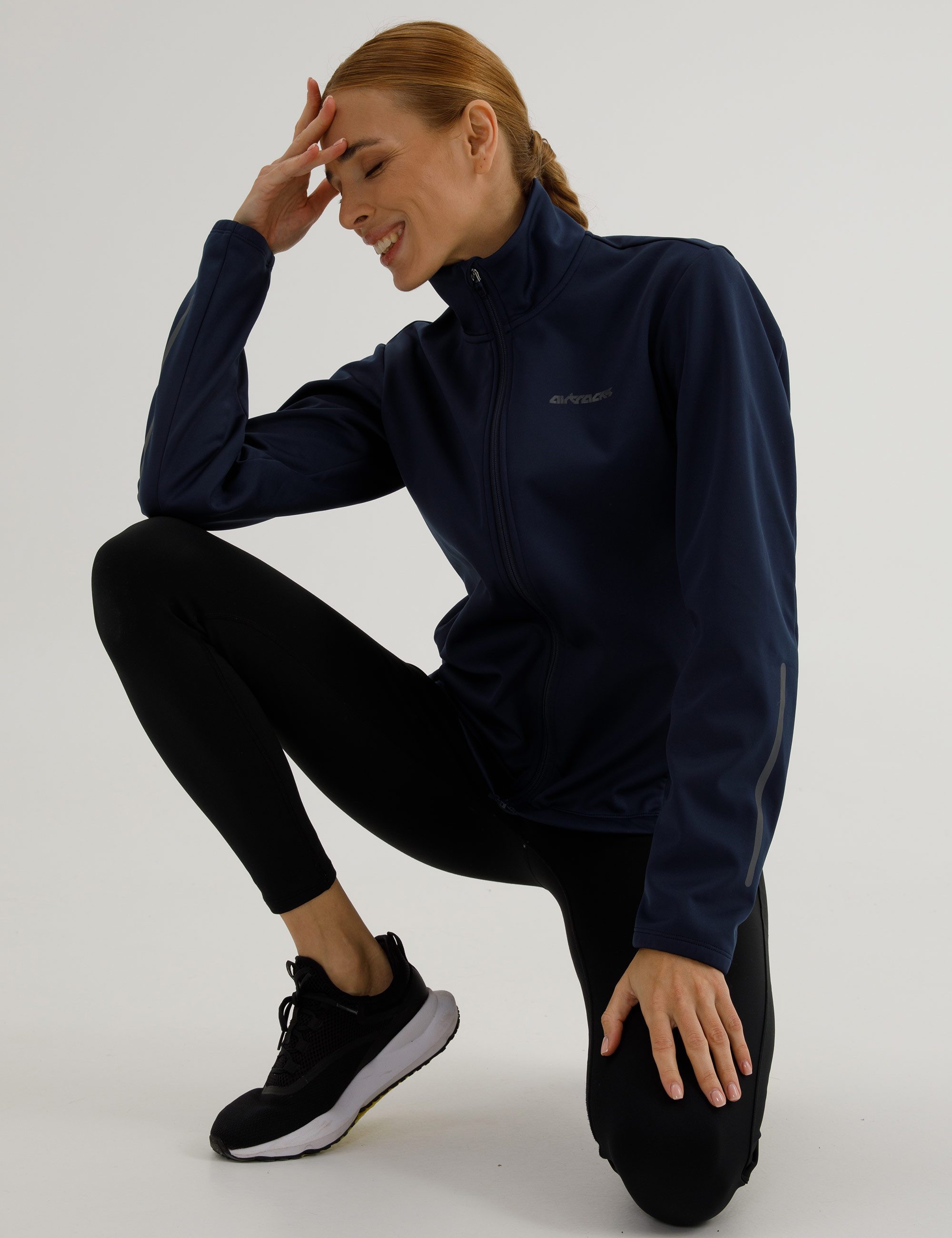 Airtracks Fahrradjacke Damen Winter Thermo Softshell Fahrradjacke Aktive Comfort Line (Softshell - Wind und Wasserdicht, Funktions Jacke) für die kalte Jahreszeit Herbst-Winter » XS S M L Xl XXL XXXL «