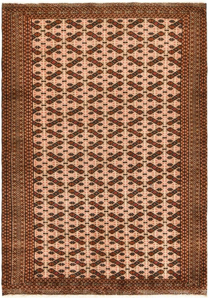 Orientteppich Turkaman 129x190 Handgeknüpfter Orientteppich / Perserteppich, Nain Trading, rechteckig, Höhe: 6 mm