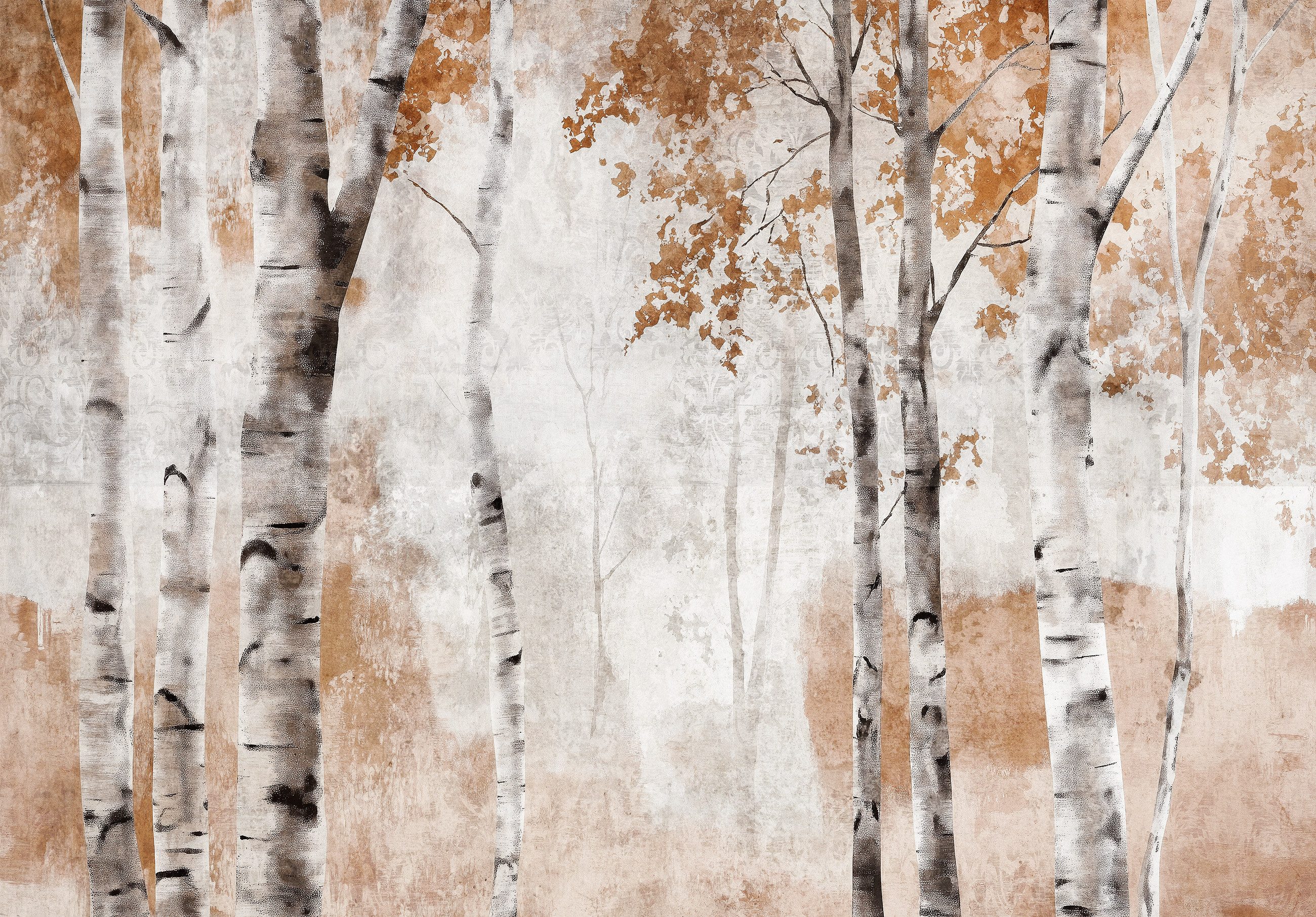 Wallarena Fototapete Wald Birkenwald Vlies Tapete Wohnzimmer Schlafzimmer W günstig online kaufen