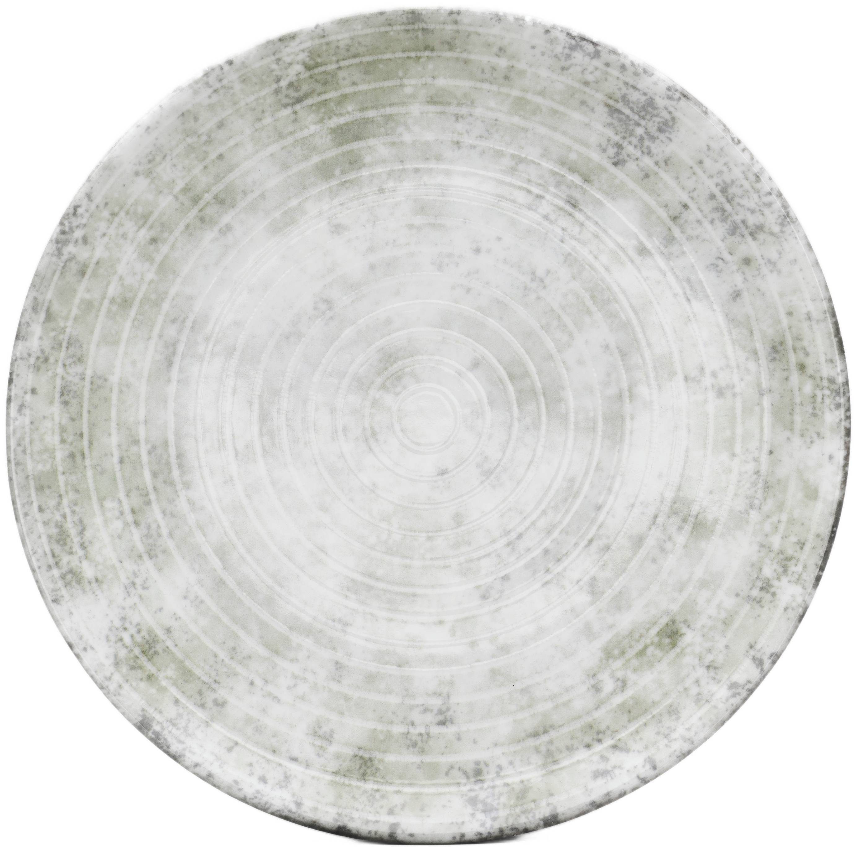 van Well Speiseteller Korfu, flacher Teller 28 cm, 6 Stück, (6 St), Teller Set, mit Digitaldruck, spülmaschinen- und mikrowellengeeignet