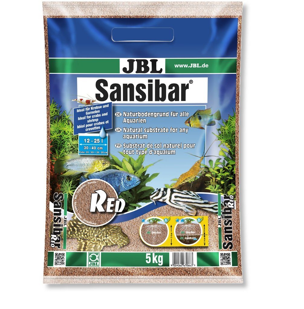 JBL GmbH & Co. KG Aquariensand JBL Sansibar Aquarienbodengrund Red 5 Kg