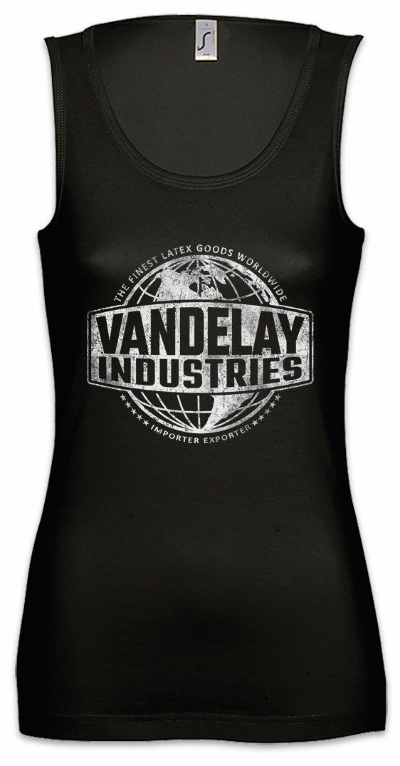 Tanktop Vandelay Industries Ärmelloses Damen T-Shirt Zeichen Sign Insignia