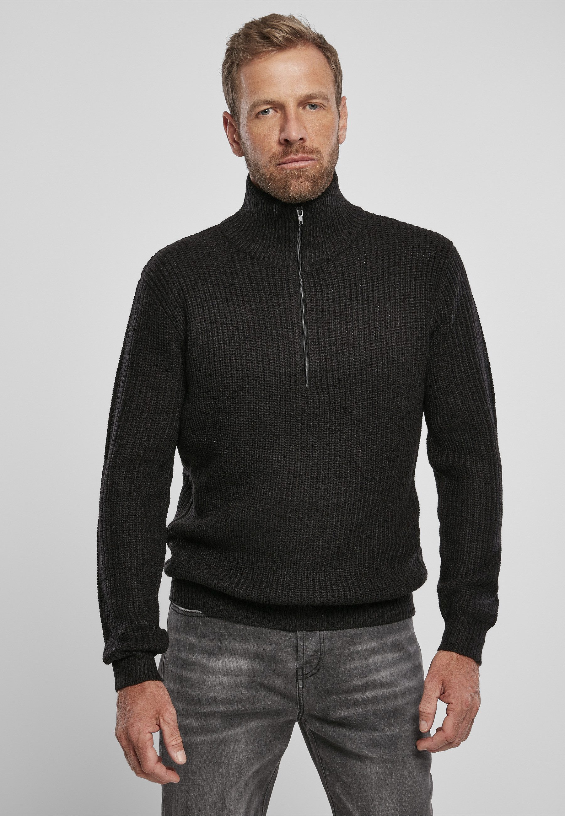 Brandit Rundhalspullover Brandit Herren Marine Troyer (1-tlg)