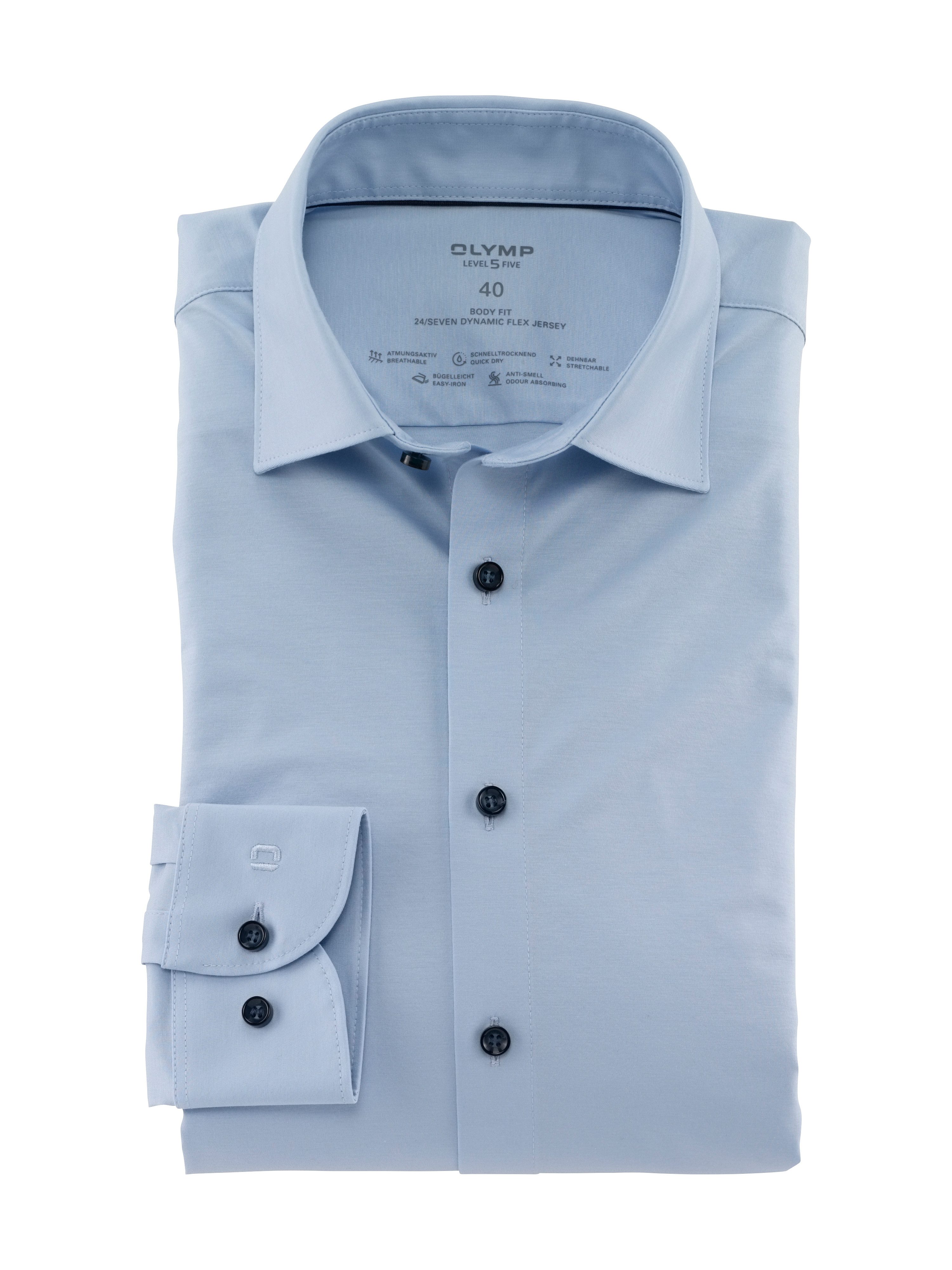 Businesshemd Level Five body fit Jerseyshirt