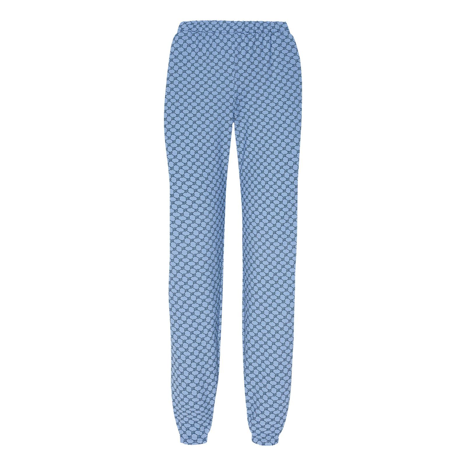 bel mit Leisure Pyjamahose 225 Joop! Cornflower-All-over-Print charakteristischem air blue Easy