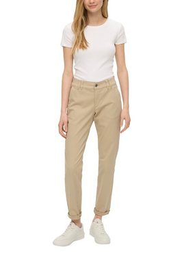 QS Chinohose QS by s.Oliver Chino aus Twill in Beige (1-tlg) Nicht Vorhanden