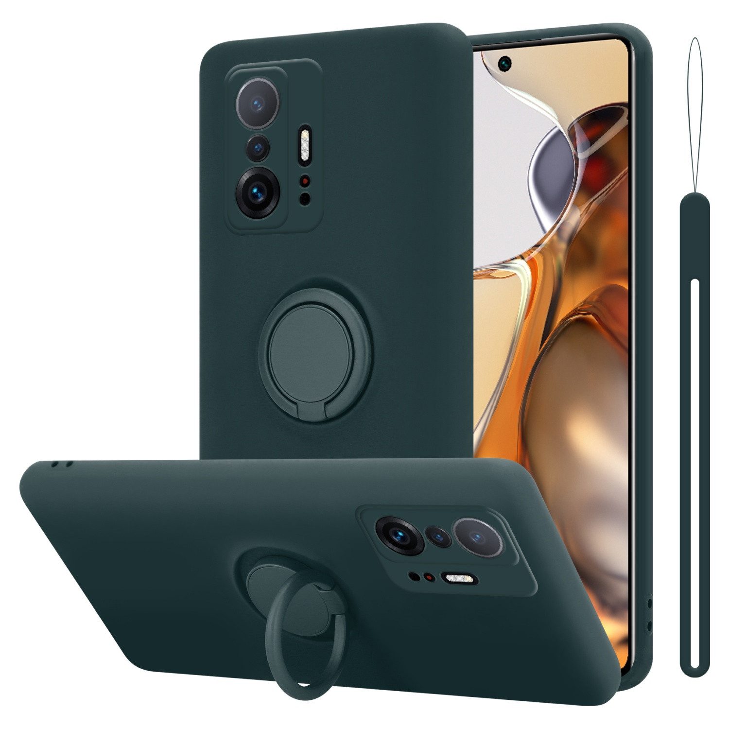 Cadorabo Handyhülle für Xiaomi 11T / 11T PRO Hülle Xiaomi 11T / 11T PRO, Robustes Hard Case - Handy Schutzhülle - Hülle - Back Cover Bumper