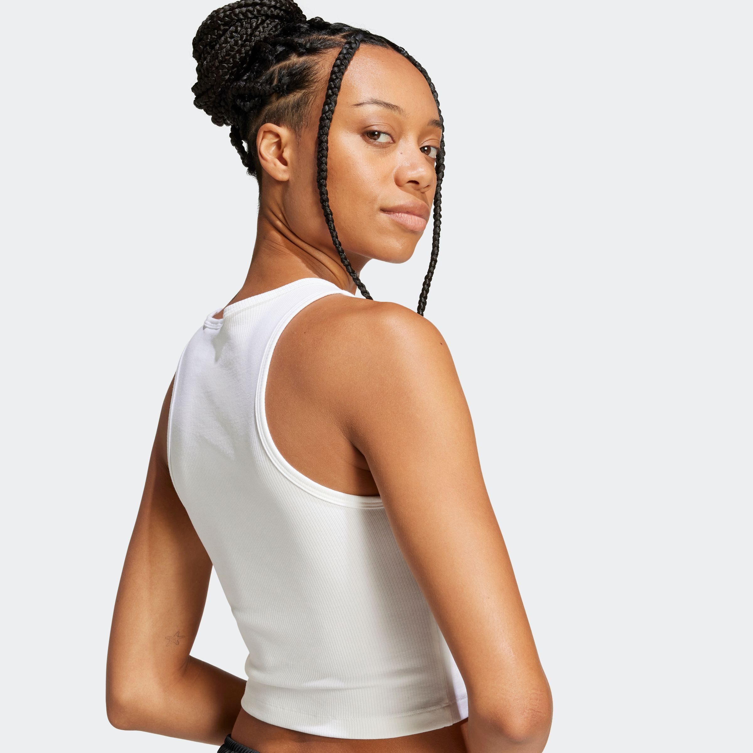 adidas Originals Tanktop ESS RIB TANK für Erwachsene, mit Rundhalsausschnitt