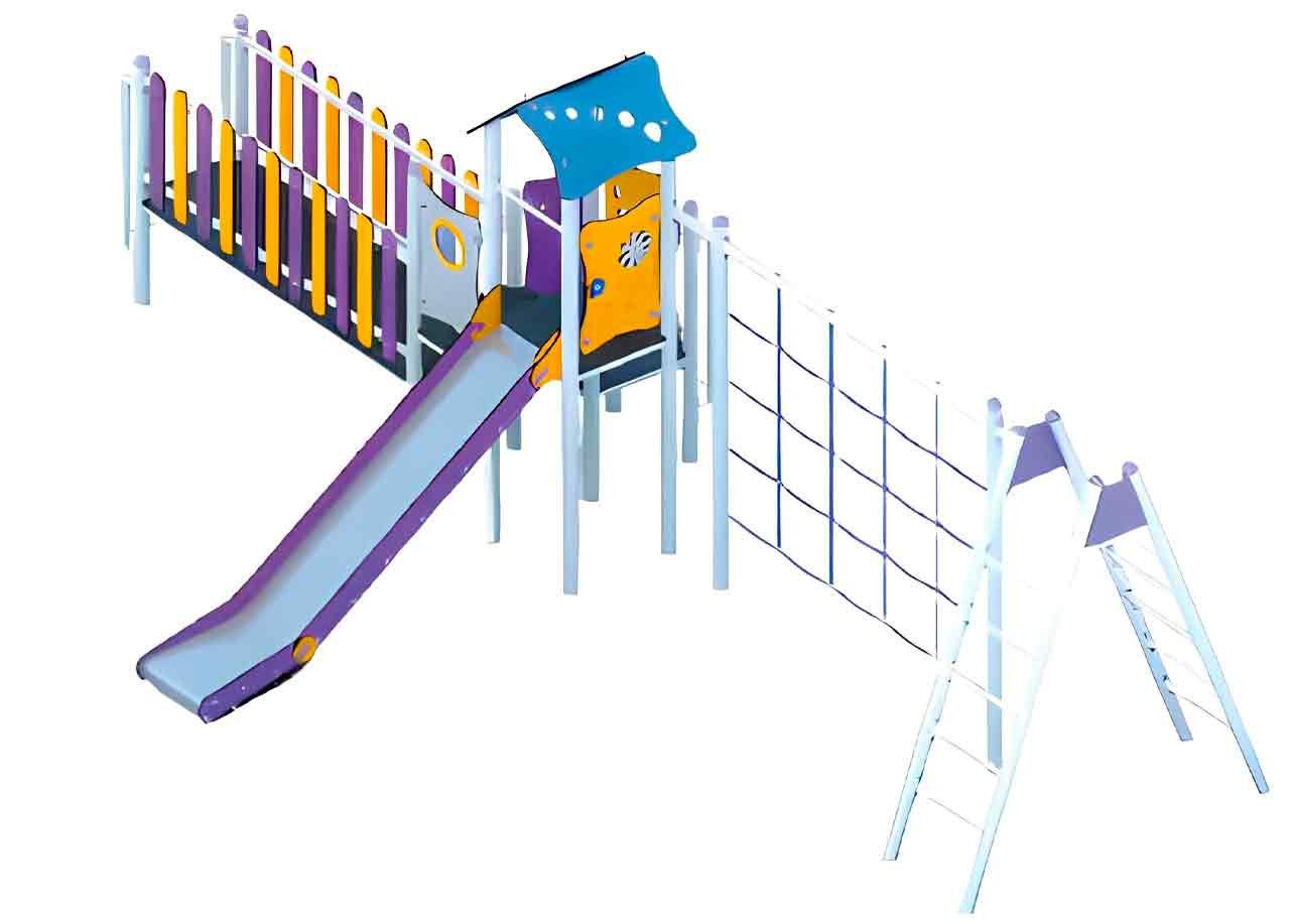 JVmoebel Spielturm Spielzone Abenteuerspielplatz mit multifunktionalen Spielgeräten, Made in Europa