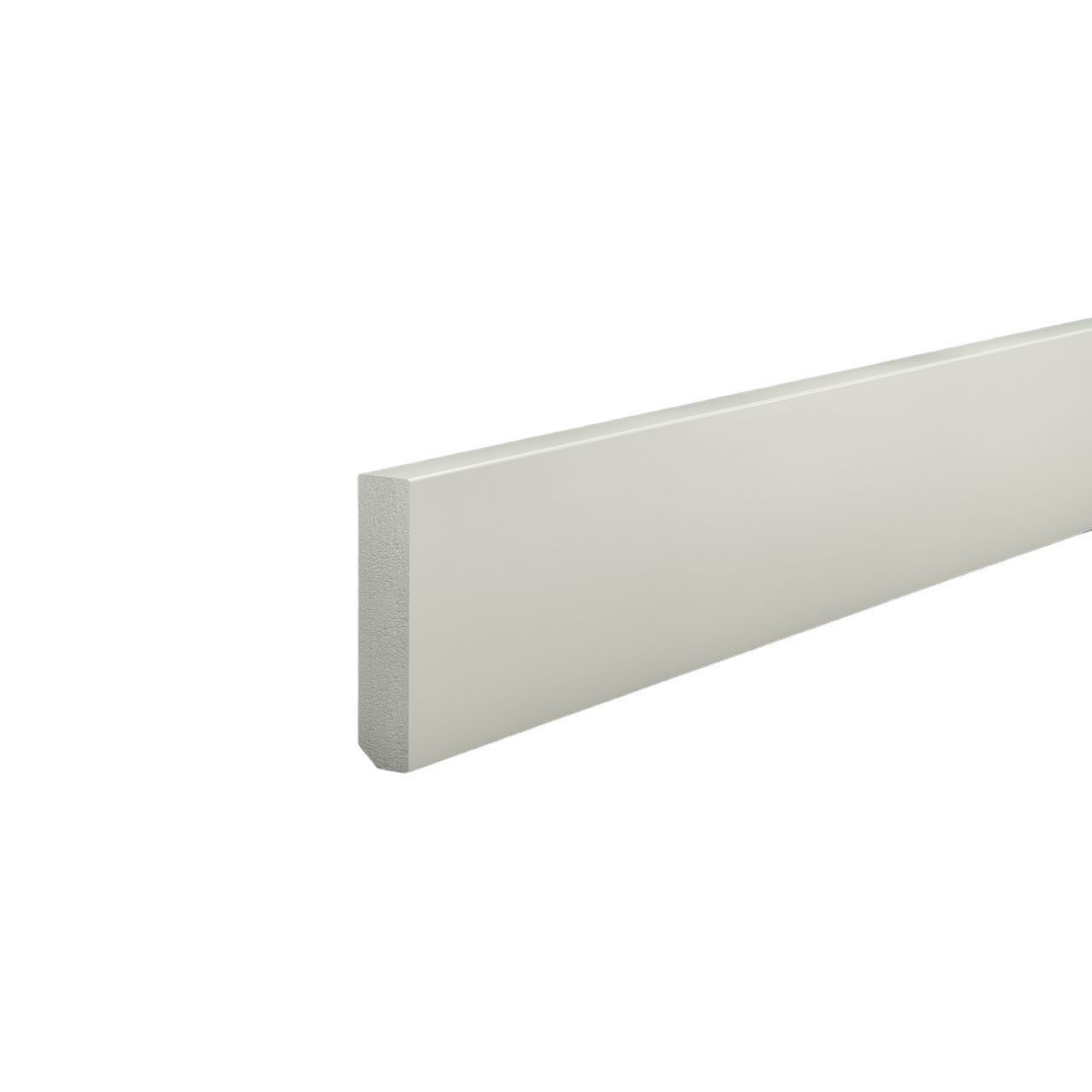 Südbrock Sockelleiste Sockelleiste 12 x 60 Kunststoff PVC Hartschaum RAL 9010, L: 250 cm, H: 6 cm, 1-St., feuchtigkeitsunempfindlich & dimensionsstabil