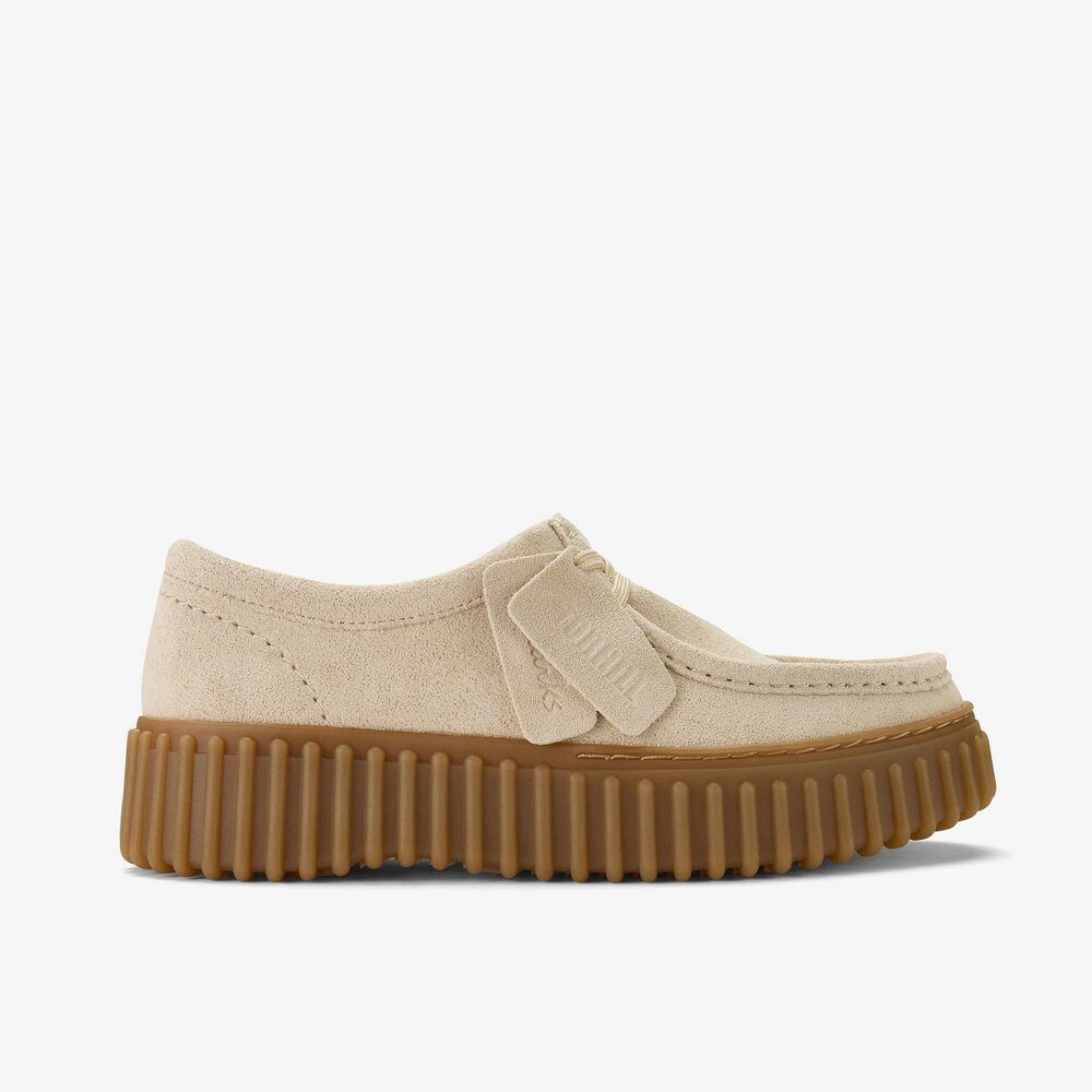 Clarks Clarks - Torhill Bee Ecru - Beige Schnürschuh