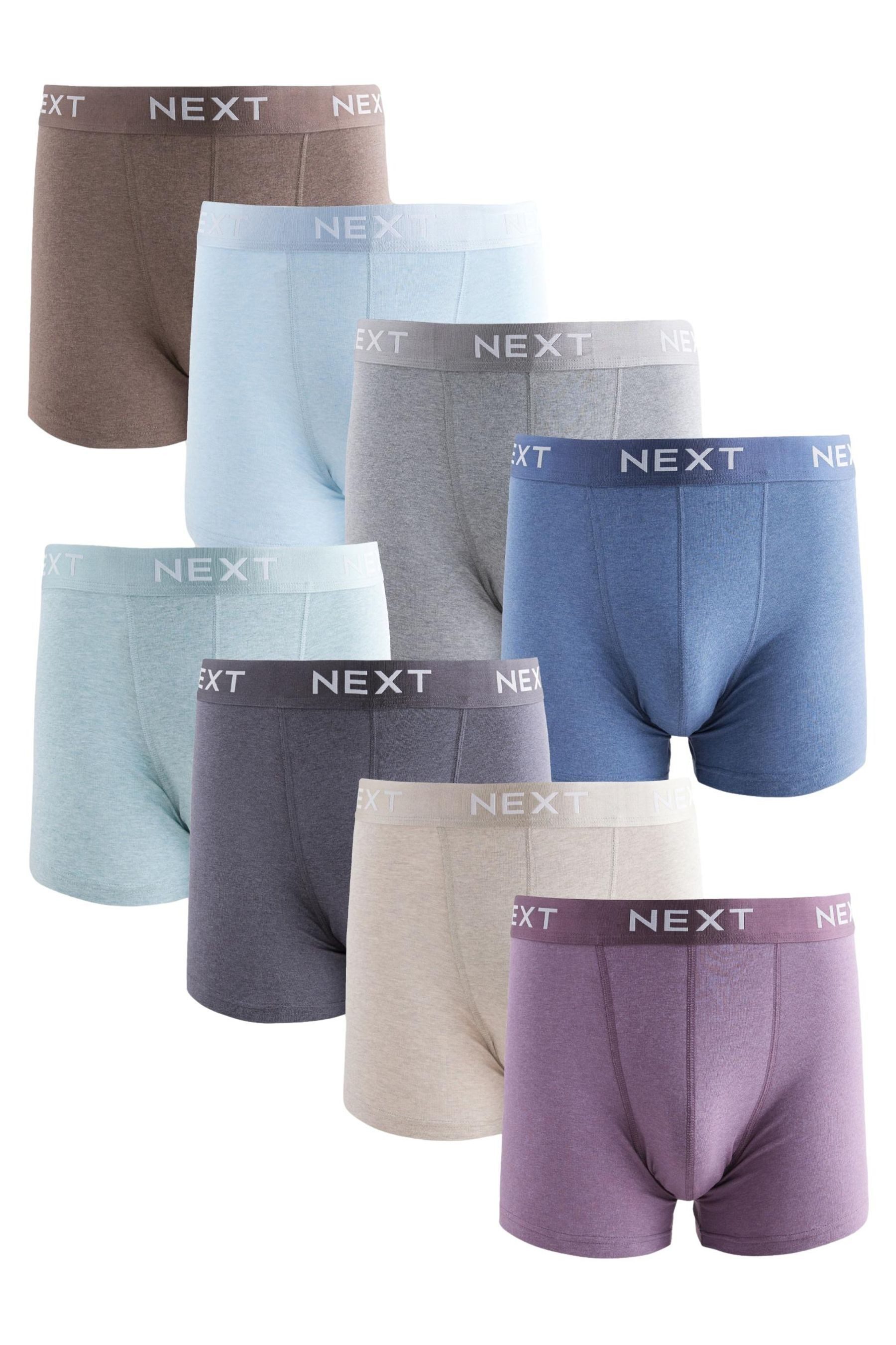 Next Boxershorts Unterhosen in Pastelltönen im 8er-Pack (8-St)