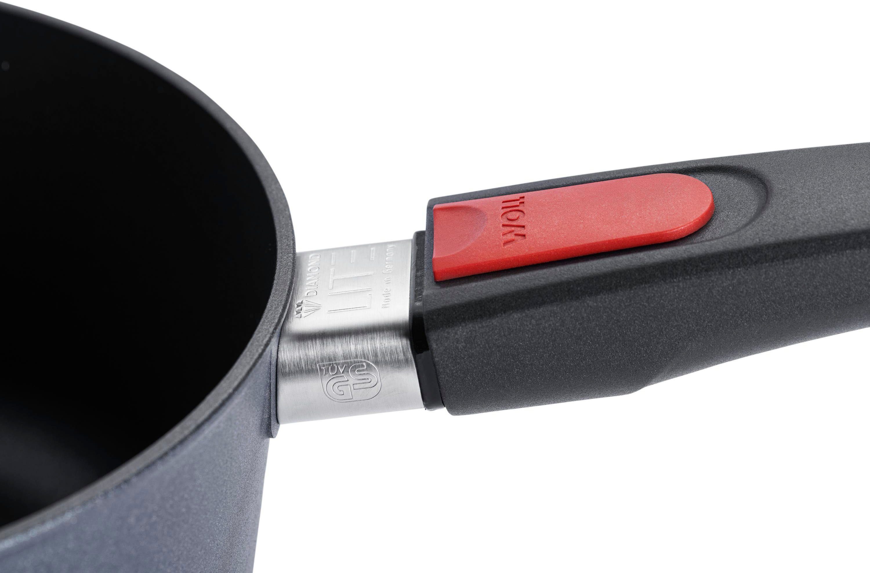 WOLL MADE IN GERMANY Kasserolle Diamond Lite, Aluminiumguss (1-tlg), abnehmbarer Griff, Induktion, Ø 20 cm, Made in Germany