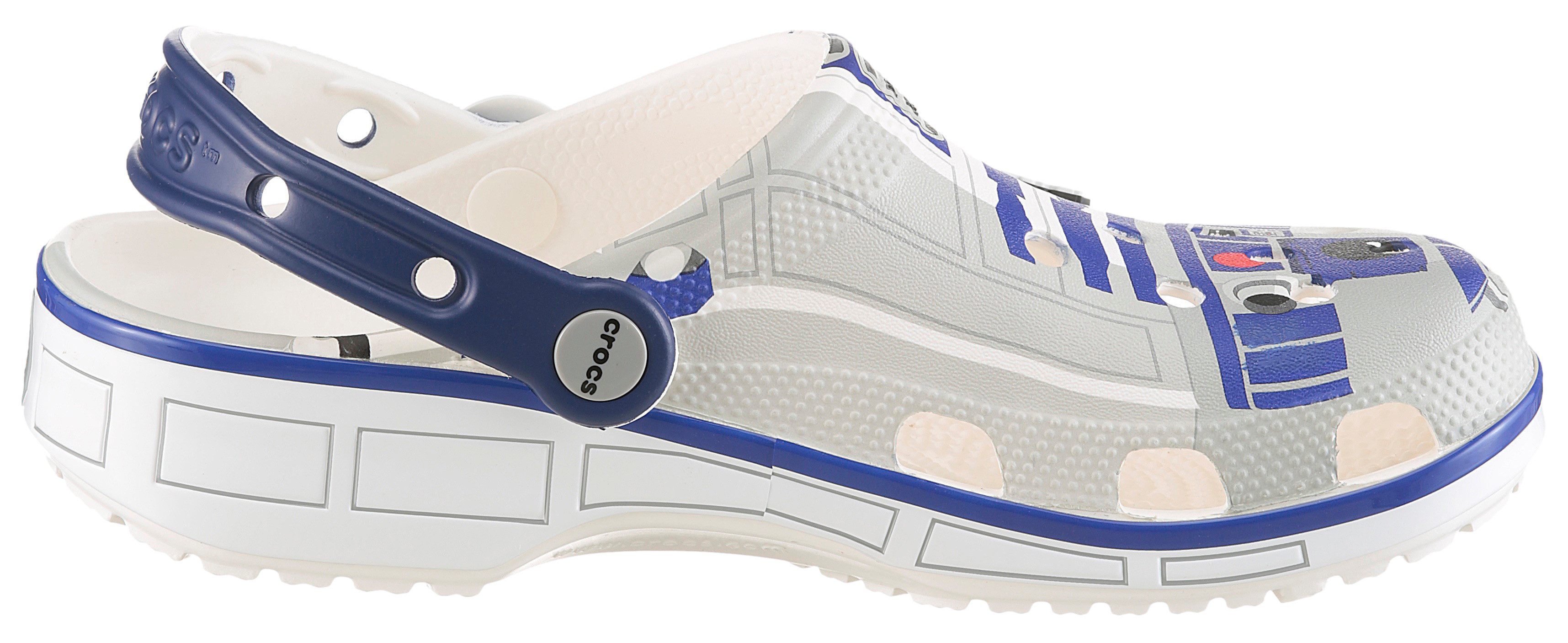 Crocs STAR WARS™ R2-D2 Kids Classic Clog Clog Fan Geschenk, Hausschuh mit 2 exklusiven Jibbitz™-Ansteckern