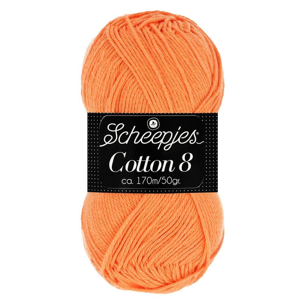 Scheepjes Cotton 8 Baum wolle zum häkeln und stricken Häkelwolle, 170,00 m (Baumwollgarn reine Baumwolle 50g Häkelgarn, Strickwolle, Strickgarn, Handstrickgarn zum Handarbeiten, DIY), Nadelstärke 3 mm