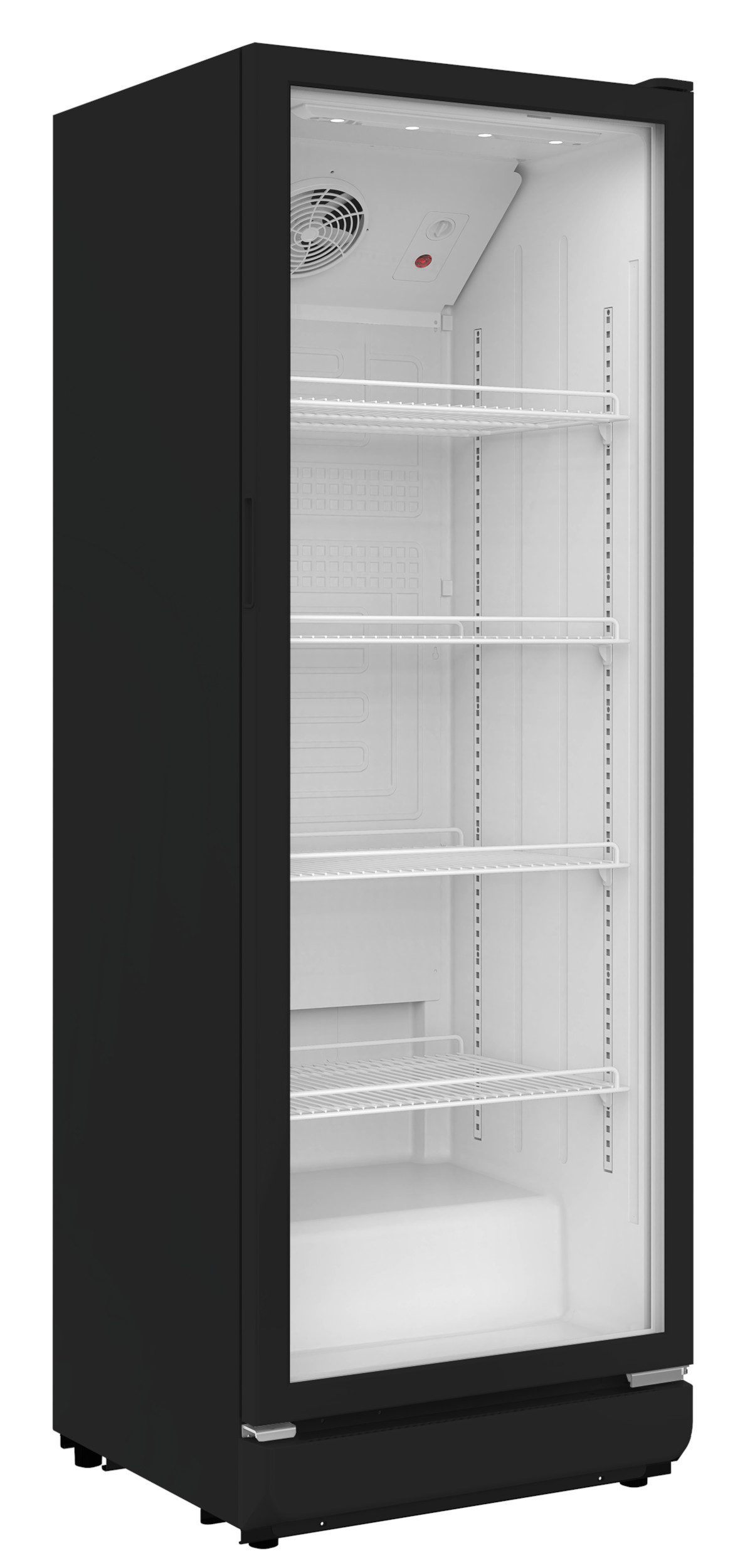 SCHOEPF Getränkekühlschrank GKS300SB, 169.5 cm hoch, 59.5 cm breit, 300l Nutzinhalt, Energieklasse B, Umluftbetrieb