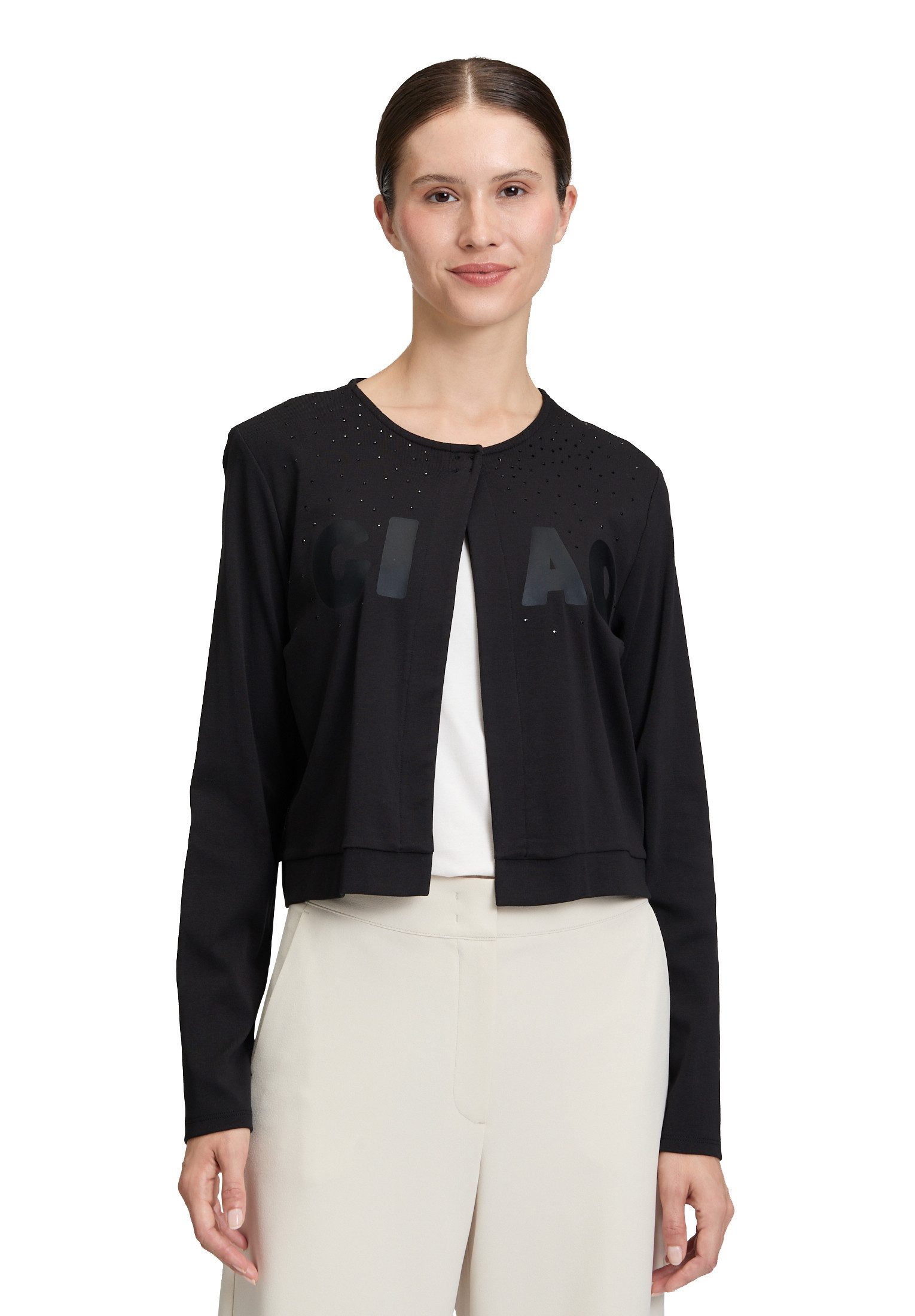 Betty Barclay Sweatjacke Damen mit Rundhalsausschnitt