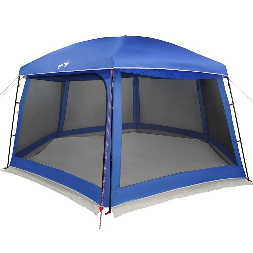 vidaXL Faltzelt Poolzelt mit abnehmbarem Überzelt Netzwänden Azurblau 618x532cm, (1 tlg)