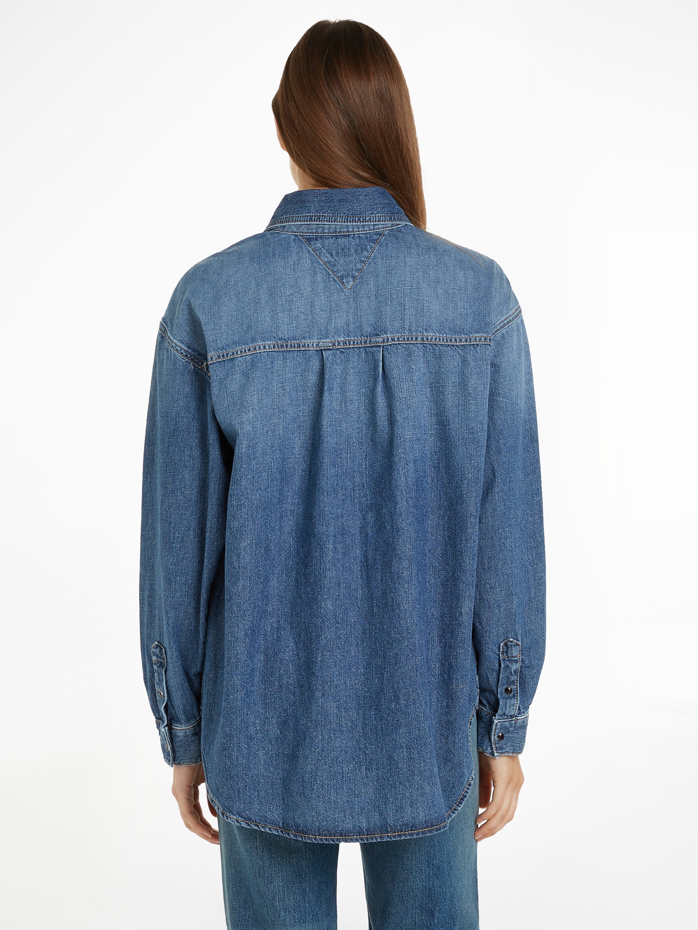 Tommy Hilfiger Hemdbluse DNM LS RELAXED günstig online kaufen