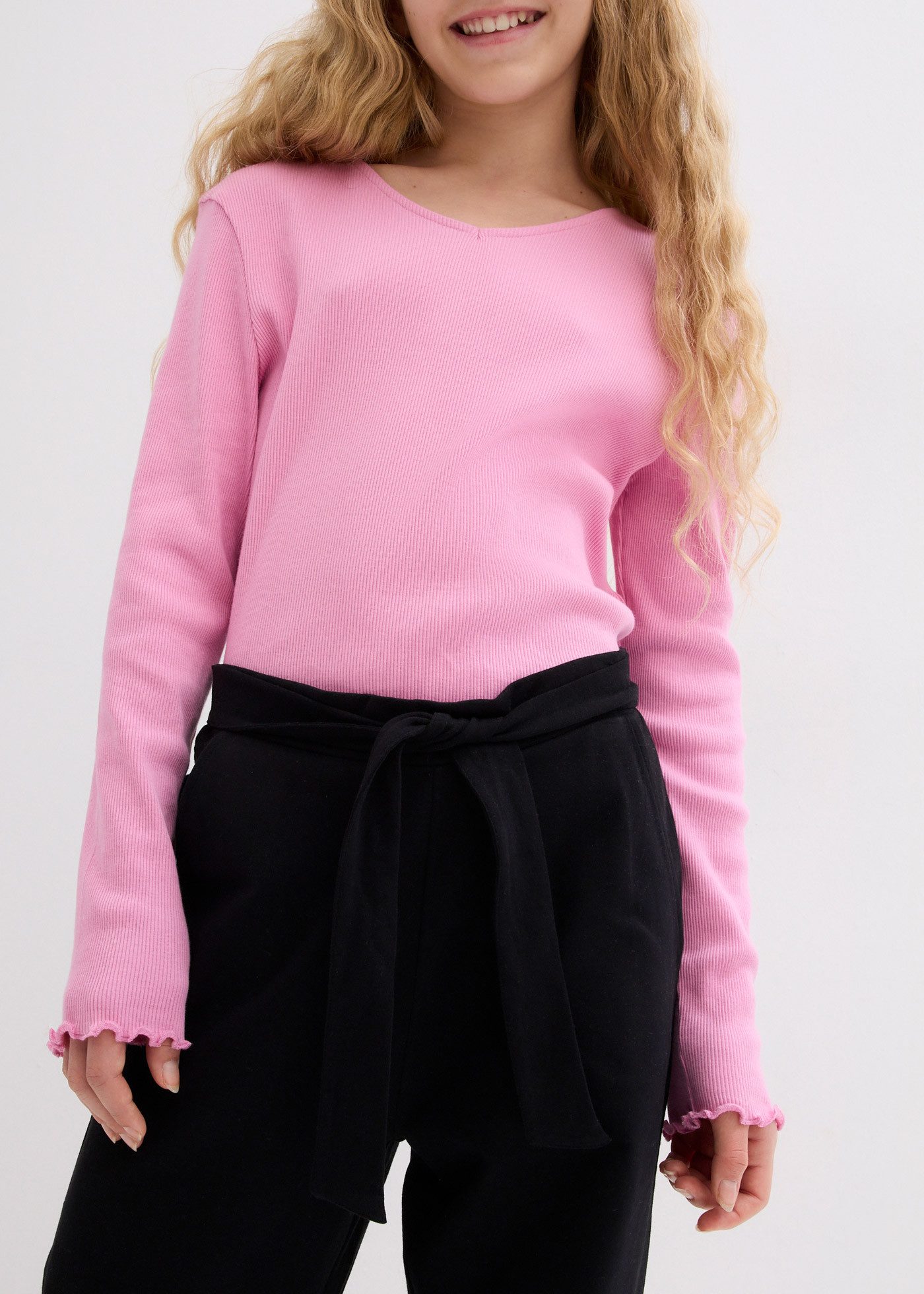 bonprix Culotte lässig, Jersey, mit Elastikbund, weites Beine, Regular Fit